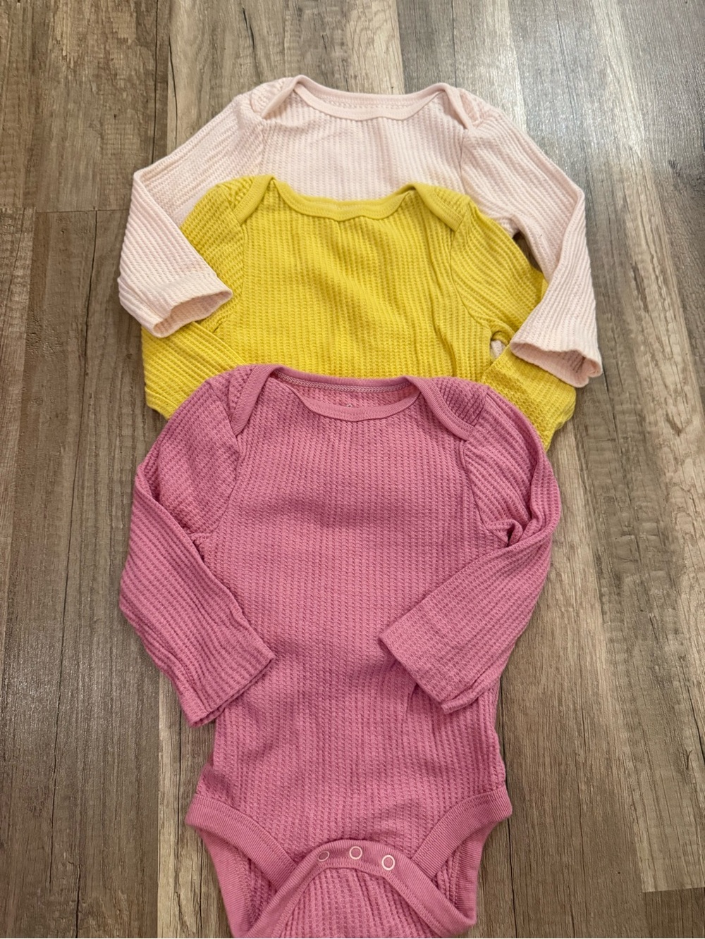 Bundle of thermal long sleeve onesie bundle
